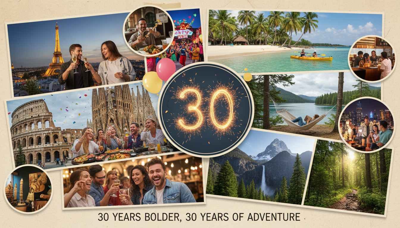 places to visit for your 30th birthday
