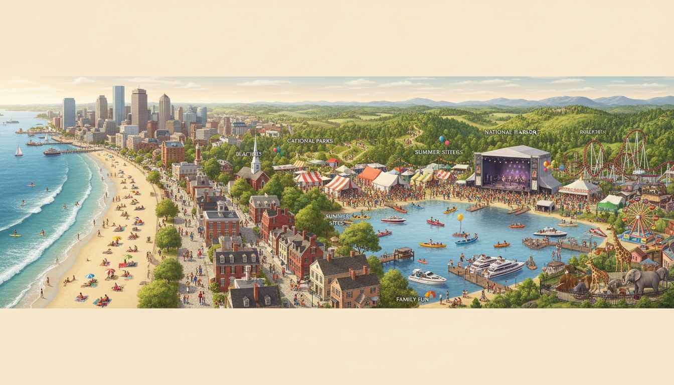 places to visit in summer in east coast